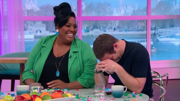 Alison Hammond and Dermot O’Leary didn’t seem to notice. (ITV)