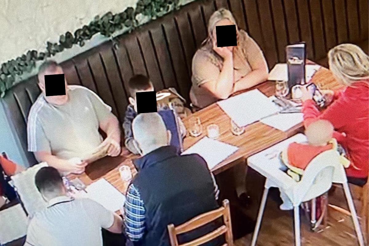 A man and woman have been charged after this family were accused of dining and dashing <i>(Image: Bella Ciao)</i>