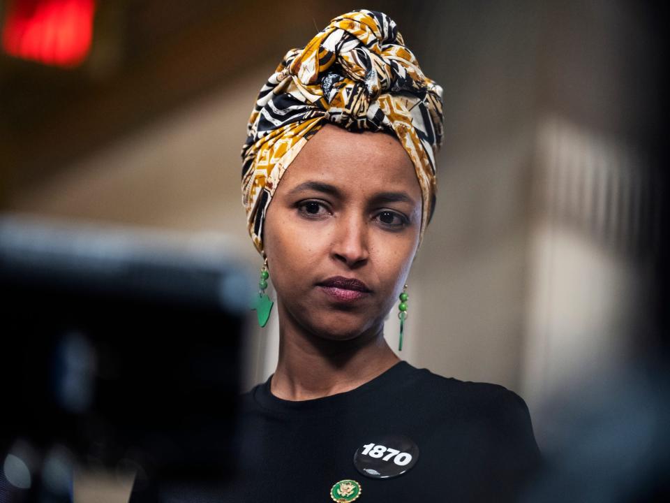 Rep. Ilhan Omar of Minnesota at the Capitol on February 7, 2023.