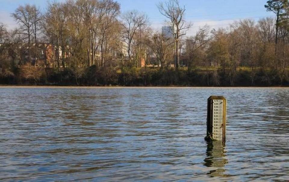 The Congaree River, formed by the Saluda and Broad rivers, separates downtown Columbia from Cayce and West Columbia.