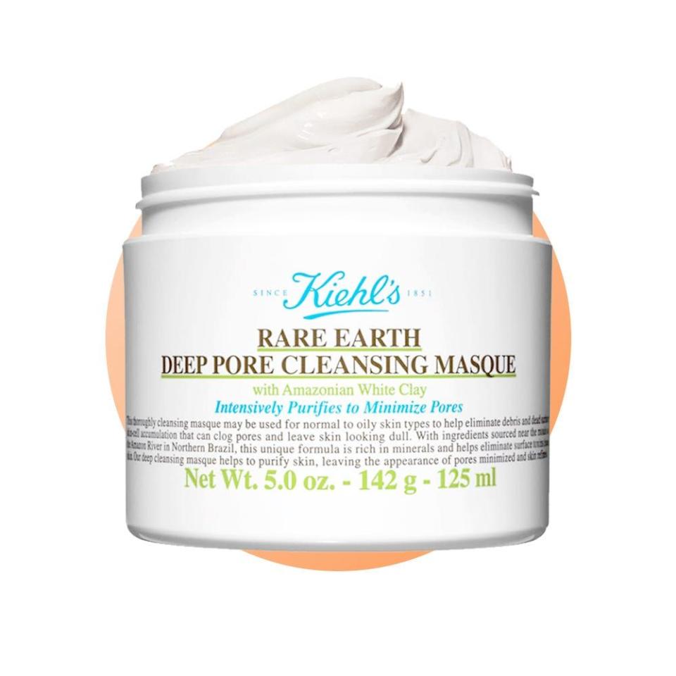 <p><a href="https://go.redirectingat.com?id=74968X1596630&url=https%3A%2F%2Fwww.kiehls.com%2Fskincare%2Fface-masks%2Frare-earth-deep-pore-minimizing-cleansing-clay-mask%2F792.html&sref=https%3A%2F%2F" rel="nofollow noopener" target="_blank" data-ylk="slk:Shop Now;elm:context_link;itc:0;sec:content-canvas" class="link ">Shop Now</a></p><p>Rare Earth Deep Pore Minimizing Cleansing Clay Mask</p><p>kiehls.com</p><p>$45.00</p>