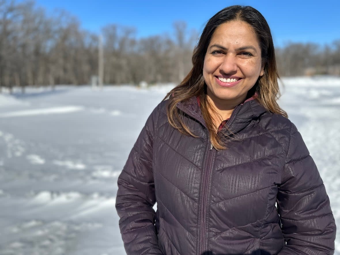 Jaspreet Hari's 11-year-old son is fluent in Punjabi, but he's still excited to be joining the bilingual program. (Joanne Roberts/CBC - image credit)