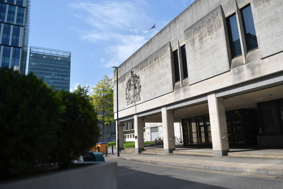 Manchester Crown Court (Crown Square) in central Manchester.