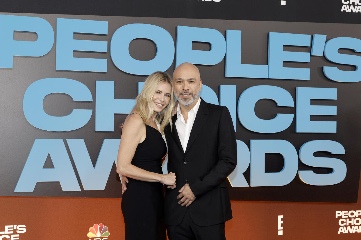SANTA MONICA, CALIFORNIA - DECEMBER 07: (L-R) Chelsea Handler and Jo Koy attend the 47th Annual People's Choice Awards at Barker Hangar on December 07, 2021 in Santa Monica, California. (Photo by Amy Sussman/Getty Images,)