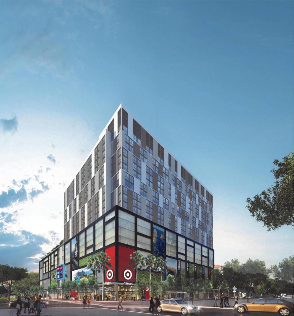 Retailers including Target are moving in to a new Overtown mixed-use complex with apartments and offices.
