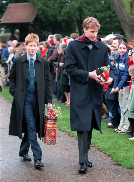 <p>Prince Harry and Prince William attend Christmas Day service at Sandringham Church.</p>