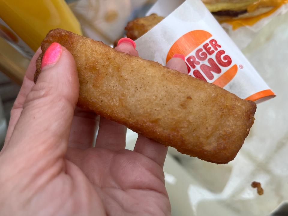 French-toast stick at Burger King