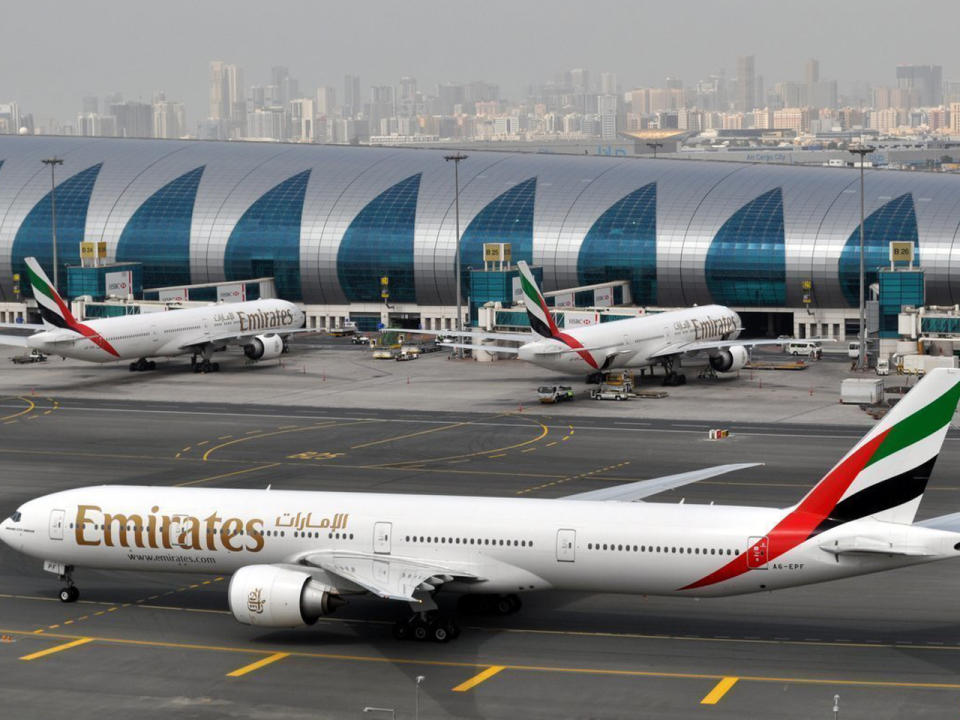 Platz 1: Trommelwirbel bitte: Die arabische Fluggesellschaft Emirates war 2017 die sicherste der 100 größten Airlines der Welt. Der Studie zufolge wartet sie mit einem Risiko-Index von 93,61 Prozent auf. (Bild-Copyright: Adam Schreck/AP Photo)