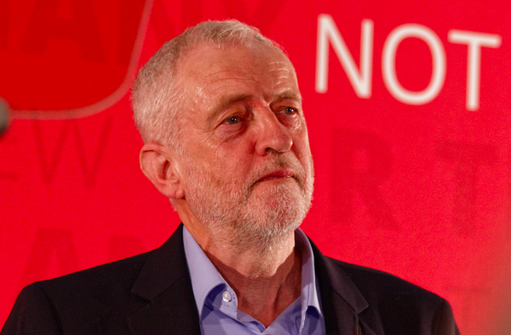 <em>Jeremy Corbyn insisted he was not embarrassed by Ms Abbott’s fumbling interview (Rex)</em>