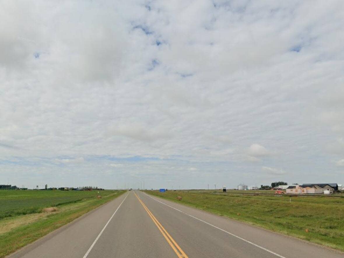 The province announced Friday that it will go forward with plans to complete the twinning of Highway 3 in southern Alberta. (Google Maps - image credit)
