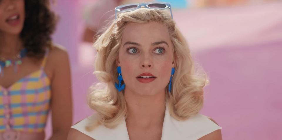 Margot Robbie as Barbie in "Barbie."