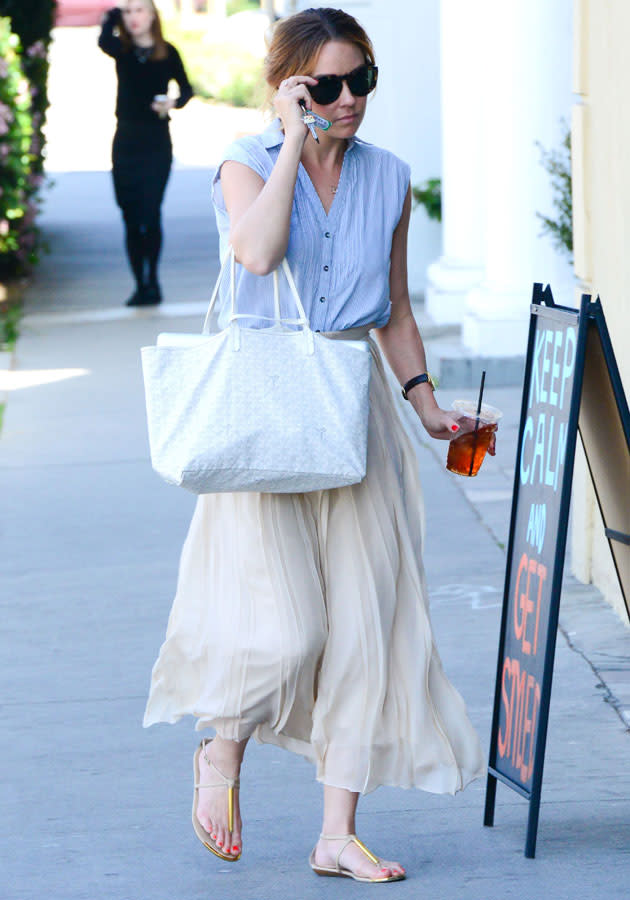 Celebrities in pastel fashion: Lauren Conrad © Rex