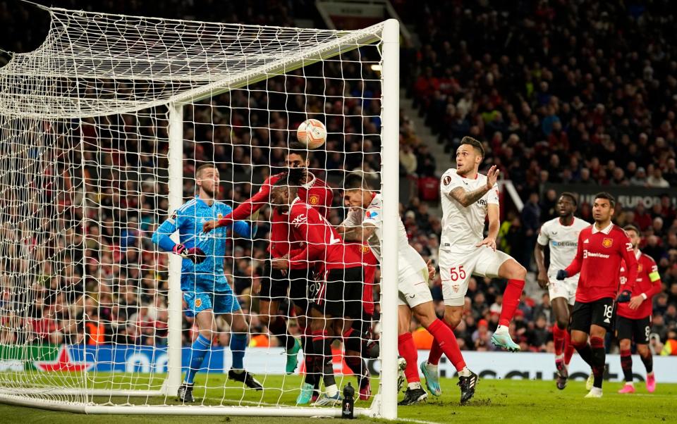 Raphael Varane clears off the line - AP/Dave Thompson