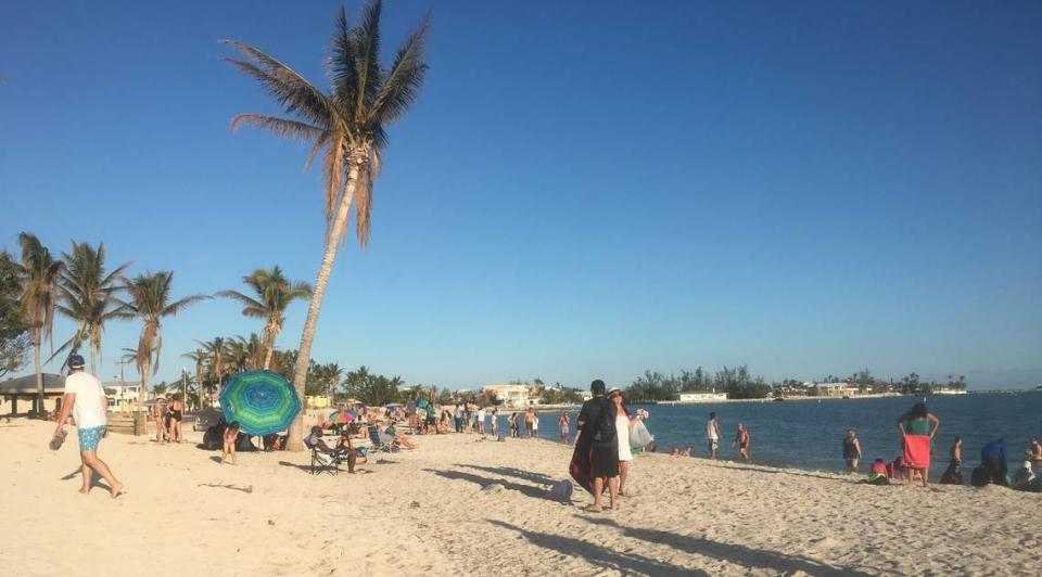 This is Sombrero Beach in Marathon.