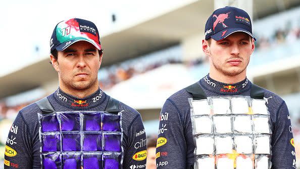 herfst team Giraffe Max Verstappen, Sergio Perez and Formula One embrace the United States