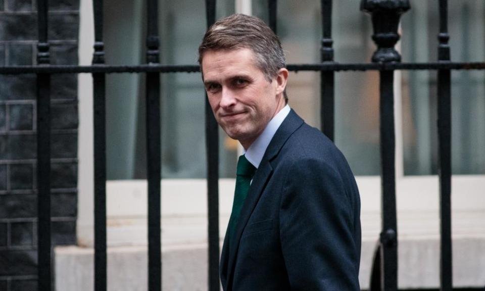 Defence Secretary Gavin Williamson in Downing Street this month.