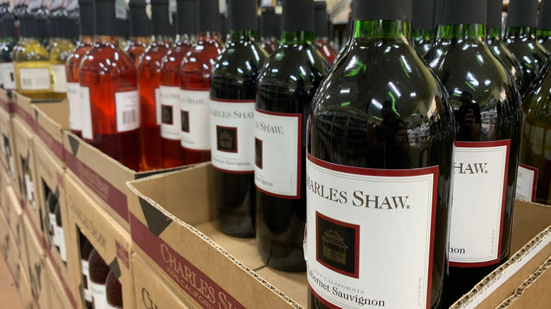 Charles Shaw wine at Trader Joe's