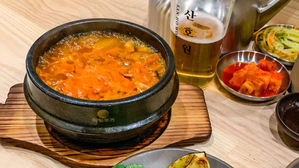 Kimchi Jjigae Pozole, San Ho Won, San Francisco