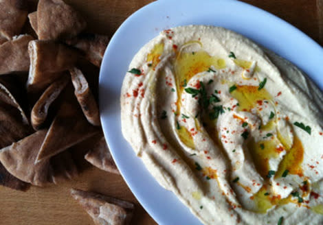 Homemade hummus