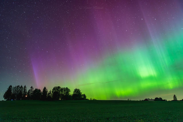 Geomagnetic storm slams into Earth, triggering vivid Northern Lights display