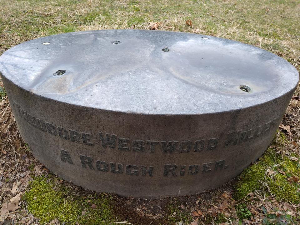 A bronze ornament has been taken from the grave marker of Spanish-American War veteran Theodore W. Miller at Glendale Cemetery in Akron.