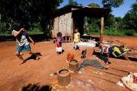 Rains hitting their lowest level in decades sap the water source for the mighty Parana River