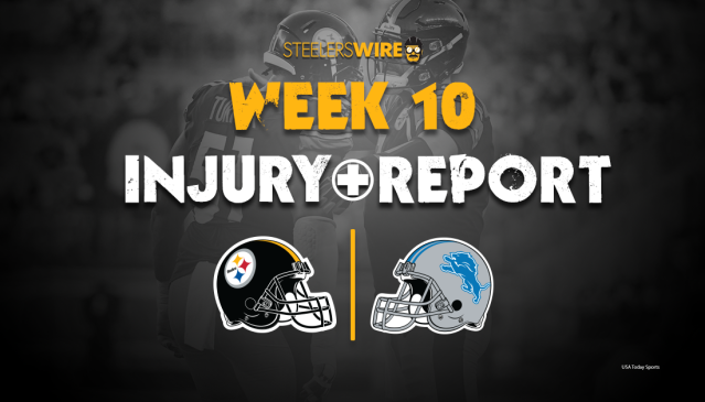 Steelers injury report: Latest updates for Week 10 vs. Detroit Lions