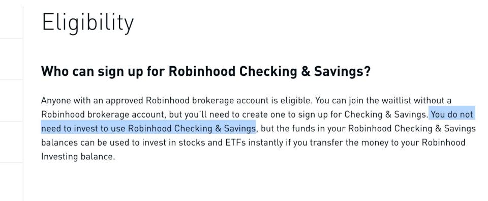 The line in Robinhood's help section that SIPC's president says is the problem. (Screenshot by Yahoo Finance)