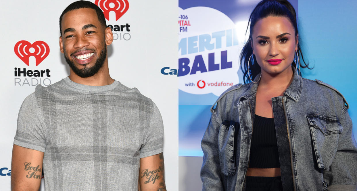 Mike Johnson says he's a fan of Demi Lovato's kissing skills. (Photo: Getty Images)