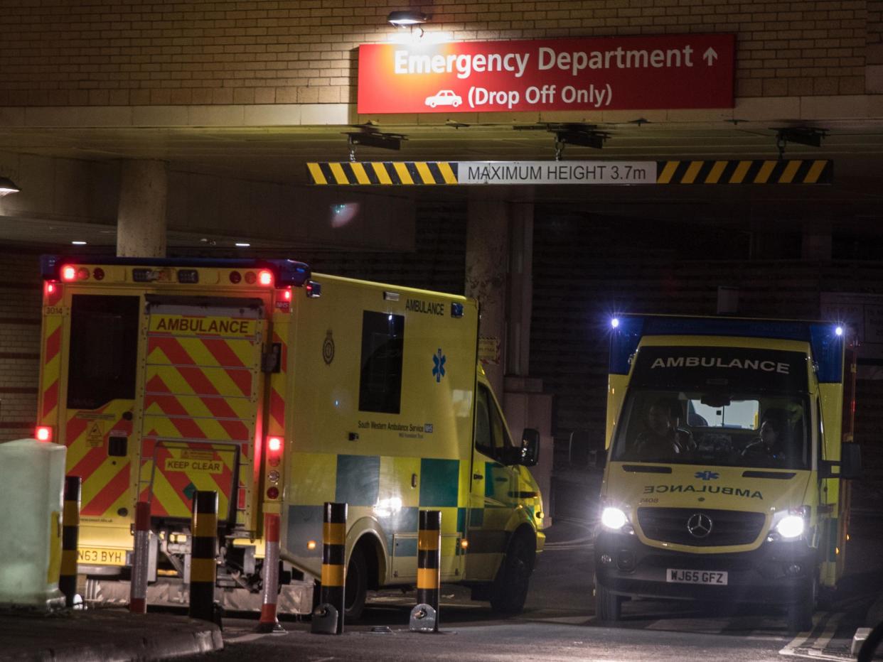 Record numbers of patients waited more than 30 minutes in the back of ambulances in the week up to New Year: Getty