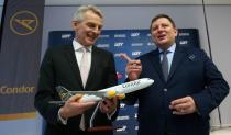 News conference of Condor chief Teckentrup and LOT CEO Milczarski in Frankfurt