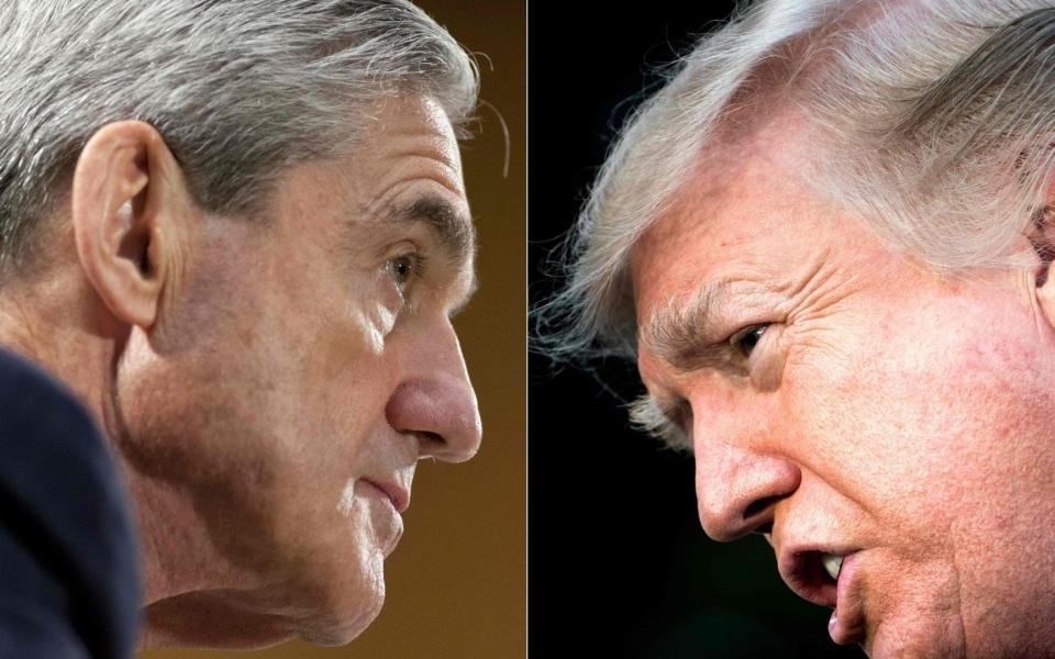 Robert Mueller and Donald Trump - AFP