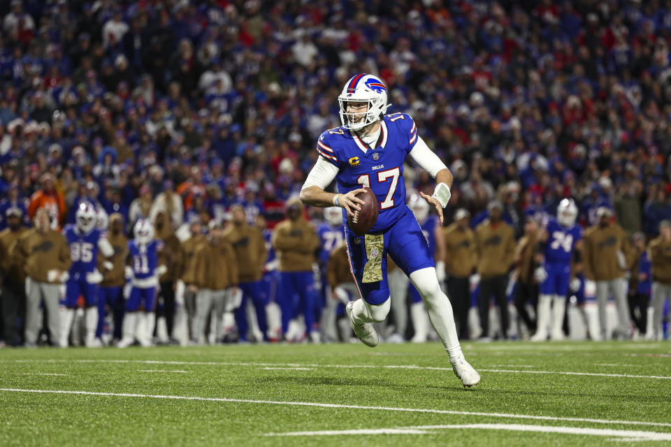 Josh Allen #17 of the Buffalo Bills 