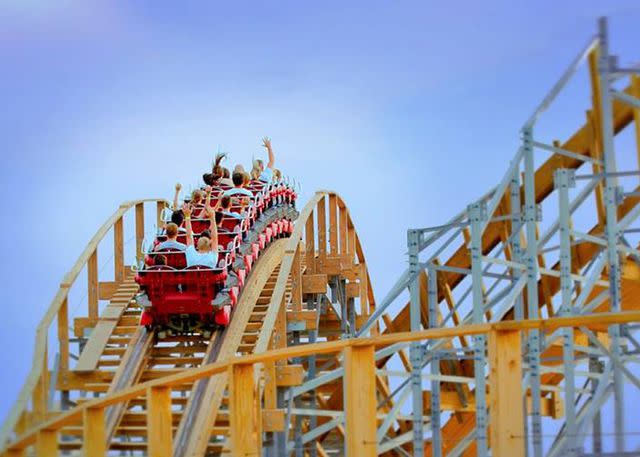 Mt. Olympus Resorts & Parks Mt. Olympus Water and Theme Park Zeus' Outdoor Theme Park at Mount Olympus Wisconsin Dells features some great wooden coasters.