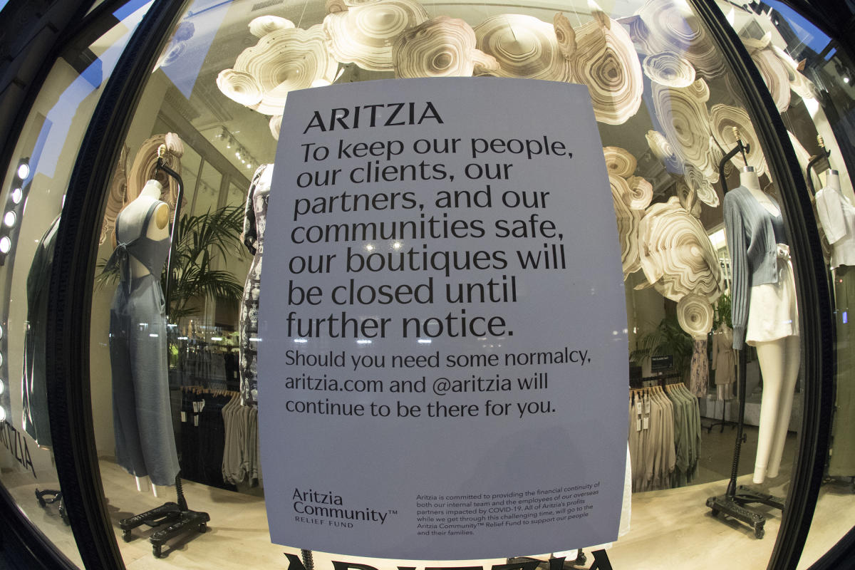 Aritzia expects 45% sales decline as e-commerce skyrockets