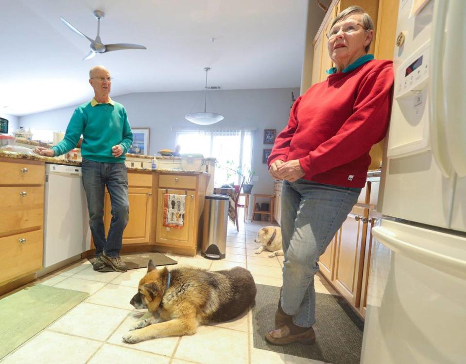 Chris and Alyce Broome live in San Luis Obispo. Chris is the primary care giver for his wife who is experiencing a form of dementia March 28, 2022.