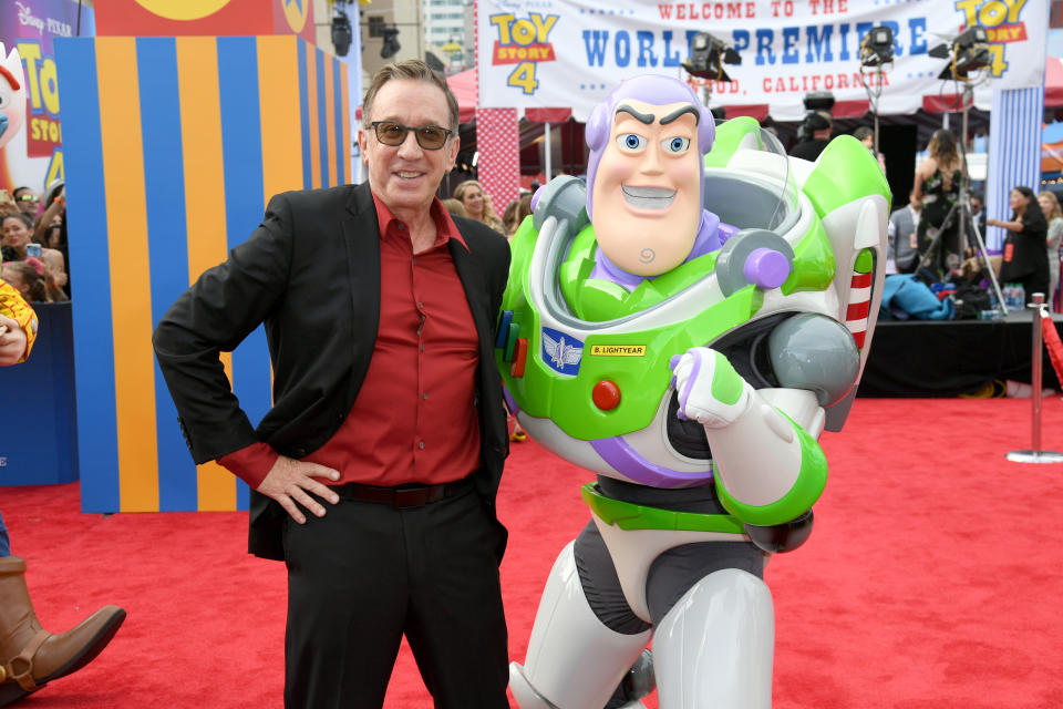 LOS ANGELES, CALIFORNIA - JUNE 11: Tim Allen attends the premiere of Disney and Pixar's 