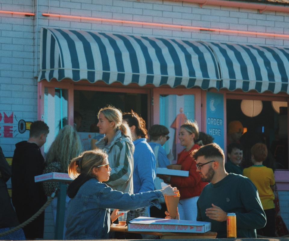 Pink-and-blue pizza join Civerinos Slice is a popular supper spot for good reason - Civerinos Slice 