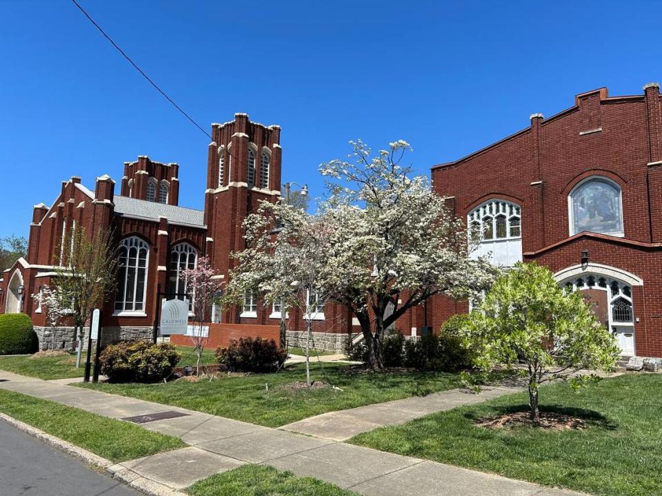 In an effort to help alleviate Charlotte’s housing crisis, Caldwell Presbyterian Church on Fifth Street in Elizabeth is transforming an unused church building (right) into 21 affordable studio apartments.