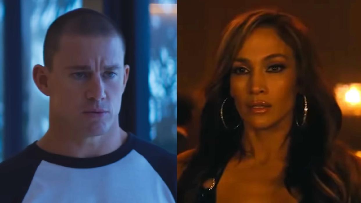  Channing Tatum in Magic Mike's Last Dance and Jennifer Lopez in Hustlers 