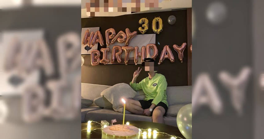 男網紅去年與朋友歡慶30歲生日。（圖／翻攝IG）