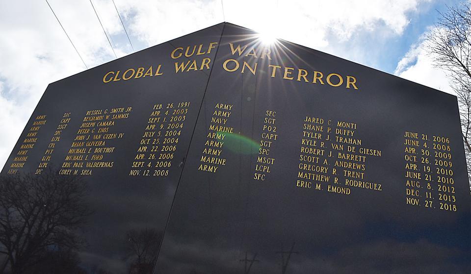 The War on Terror monument at Bicentennial Park.