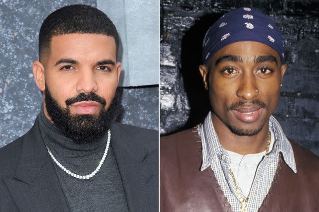 <p>Karwai Tang/WireImage; Ron Galella/Ron Galella Collection via Getty</p> Drake, Tupac Shakur