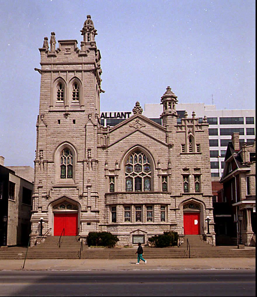 A photo of St. Paul's Evangelical Church taken on March 14, 1996.