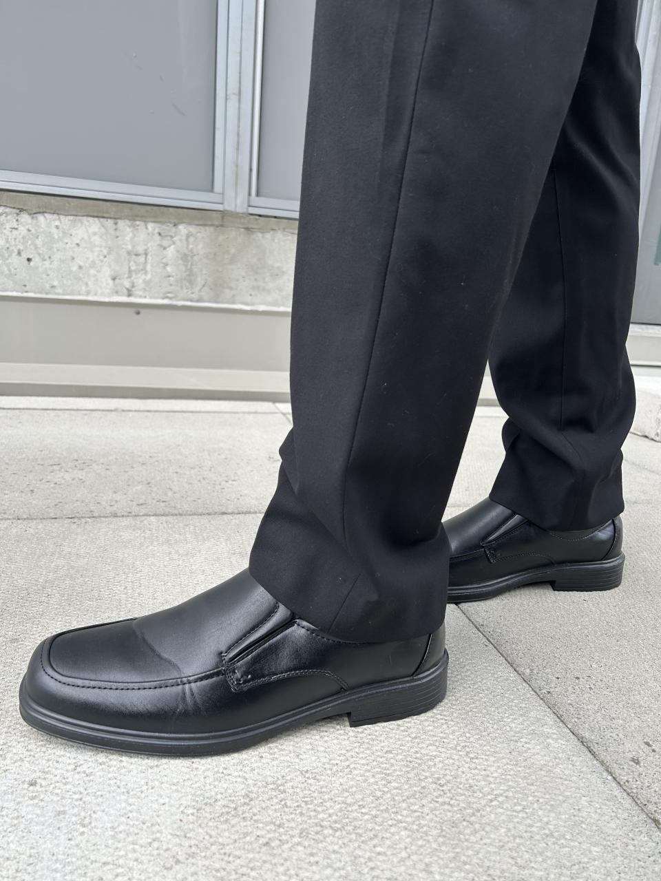 black fake leather loafer Sandy Dress Shoes by George walmart canada