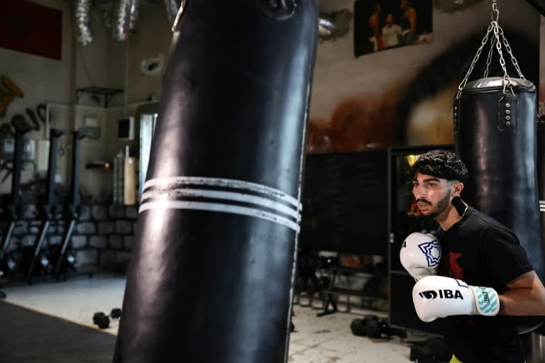 Palestinian boxer Waseem Abu will make history at the Paris Olympics (Zain JAAFAR)