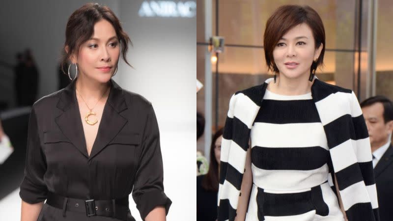 <p>The collage shows Carina Lau (left) and Rosamund Kwan. (Courtesy of Carina Lau and Rosamund Kwan/Facebook)</p>
