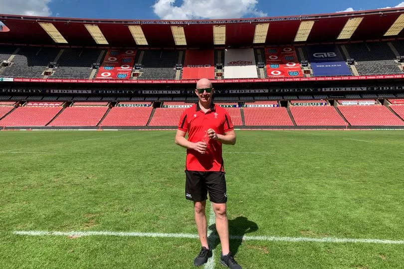 Welsh referee boss Ian Davies at the iconic Ellis Park in Johannesburg -Credit:Ian Davies