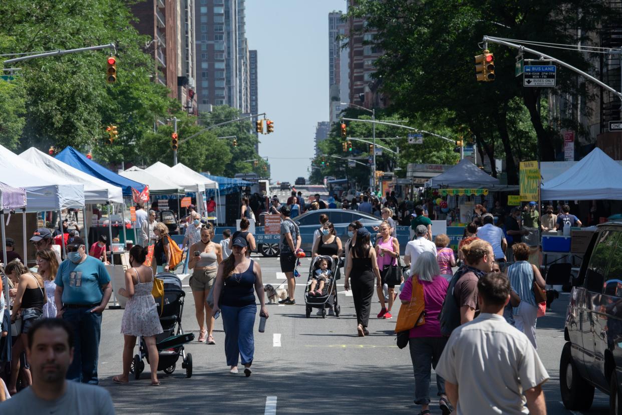 The First Avenue Street Fair in Manhattan, New York.