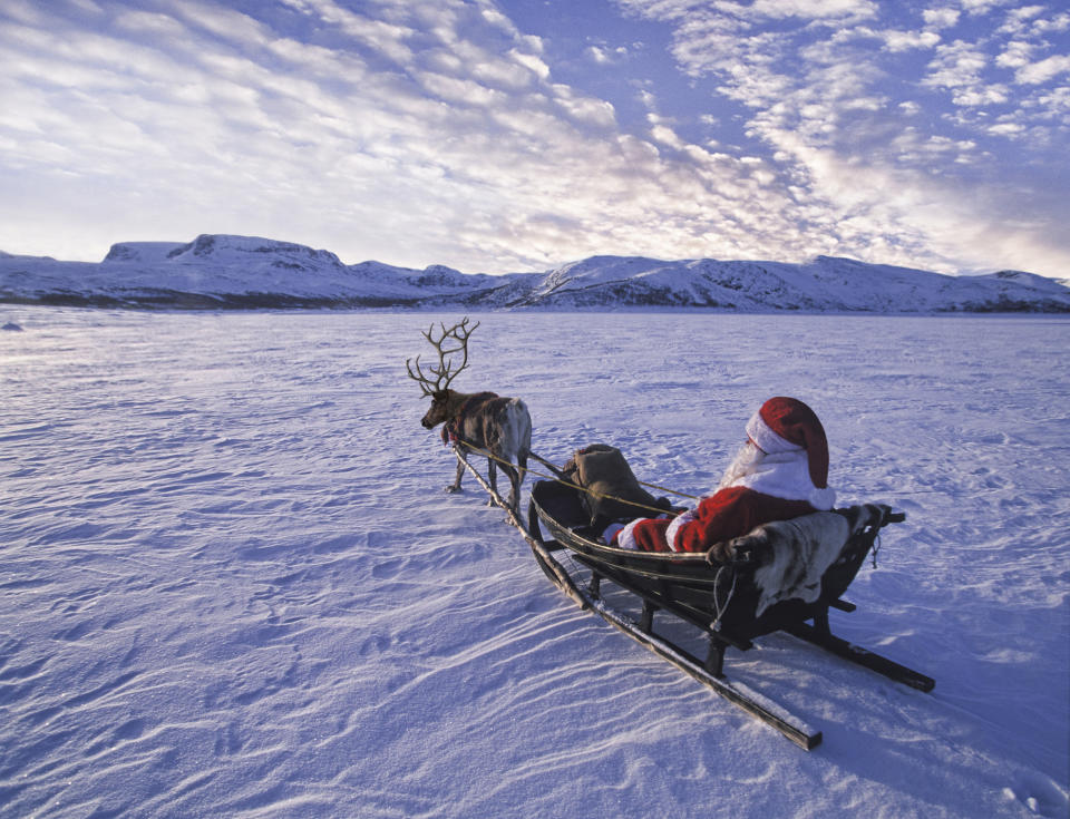 In Skandinavien ist Nikolaus per Rentier-Schlitten unterwegs. (Bild: Getty Images)